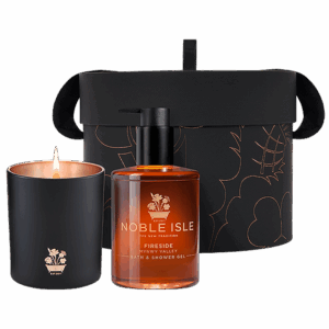 Luxury Fireside Shower Gel and Candle Duo